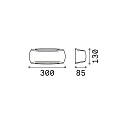 Wandarmatuur FRANCY-1 AP1 E27 IP66, wit