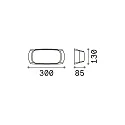 Ideal Lux Wandarmatuur FRANCY-2 AP1 E27 IP66, grijs