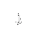 Ideal Lux Pendant luminaire OIL-5, Ø 20.5cm / H 15.5cm, E27 max. 15W, concrete, cement grey / black