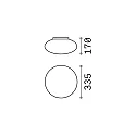Wand- en plafondarmatuur BUBBLE E27 IP44