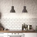 Ideal Lux Pendelarmatuur BREEZE SMALL instelbaar E27 IP20, zwart mat, wit