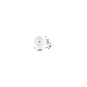 Ideal Lux Ceiling luminaire SHELL, 3 flames, Ø 40cm, E27, amber-split glass / brass