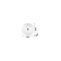 Ideal Lux Ceiling luminaire SHELL, 5 flames, Ø 60cm, E27, amber-split glass / brass