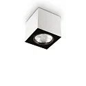 Plafondarmatuur MOOD SQUARE QPAR111 draaibaar GU10 IP20, staal, wit