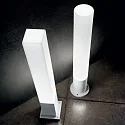 Ideal Lux Outdoor floor luminaire EDO OUTDOOR SQUARE, IP44, height 79cm, GX53 max. 15W, white