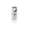 Cable holder for mounting on wall or ceiling, Ø 1.5cm / H 3cm, chrome