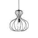 Pendelarmatuur AMPOLLA 1 instelbaar E27 IP20, zwart