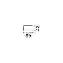 Ideal Lux Outdoor ceiling luminaire CLIO, IP44, E27, without cover, aluminium, white