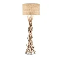 Staande lamp DRIFTWOOD 1-vlams, met lampenkap E27 IP20, canvas, hout