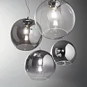 Ideal Lux Pendant luminaire NEMO, Ø 30cm, incl. E27 LED 3.2W 3000K, nuanced chrome