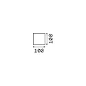 Ideal Lux Wandarmatuur voor buitenshuis RUBIK-AP1 1-vlams IP44, antraciet, gepoedercoat