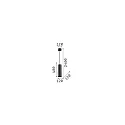 Ideal Lux Pendelarmatuur LOOK SP1 D12 down, 1-vlams GU10 IP20, zwart mat 