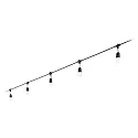 Ideal Lux Lichtketting FIESTA SP5 5-vlams, met Stekker IP44 220-240 V~ 404cm, zwart