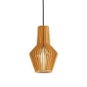 Pendelarmatuur CITRUS-1 kantelbaar E27 IP20, hout, zwart
