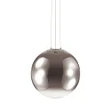 Pendelarmatuur MAPA D50 E27 IP20, chroom, helder