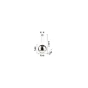 Ideal Lux Pendelarmatuur MAPA D50 E27 IP20, chroom, helder
