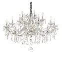 Kroonluchter NAPOLEON 18-vlams E14 IP20, chroom