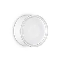 Outdoor wall / ceiling luminaire URANO BIG, Ø 16cm, GX53 max. 15W, aluminium / acrylic, matt white
