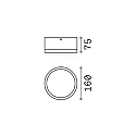 Ideal Lux Plafondarmatuur voor buiten URANO BIG GX53 IP44, gesatineerd, wit mat
