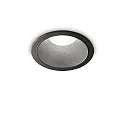 Plafondinbouwarmatuur GAME TRIM ROUND 85MM rond, stijf, UGR < 19, on/off IP40/IP20, zwart 