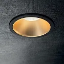 Ideal Lux Plafondinbouwarmatuur GAME TRIM ROUND 85MM rond, stijf, UGR < 19, on/off IP40/IP20, zwart 
