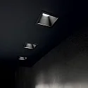 Ideal Lux Plafondinbouwarmatuur GAME TRIM SQUARE 84MM hoekig, stijf, UGR < 19, on/off IP40/IP20, zwart 