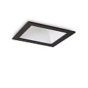 Plafondinbouwarmatuur GAME TRIM SQUARE 84MM hoekig, stijf, UGR < 19, on/off IP40/IP20, zwart, wit 
