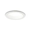 LED recessed spot BASIC WIDE, IP44, Ø 14.4cm, 20W 3000K 1900lm 87°, matt white
