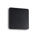 Wandarmatuur COVER SQUARE indirect IP20, opaal, zwart, gepoedercoat