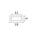 Ideal Lux Opbouwprofiel SLOT SURFACE FLAT, aluminium