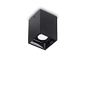 LED ceiling luminaire NITRO SQUARE, 10W 3000K 900lm, black