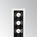 Inbouwdownlight LIKA FI TRIM D14 5-vlams, on/off, met Randstroken, UGR < 16 IP20, wit mat 