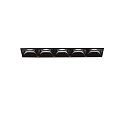 Inbouwdownlight LIKA FI TRIMLESS D14 5-vlams, flush, on/off, UGR < 16 IP20, glanzend, zwart 