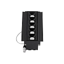 Inbouwdownlight LIKA FI TRIMLESS D14 5-vlams, flush, on/off, UGR < 16 IP20, glanzend, zwart 