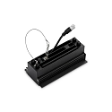 Inbouwdownlight LIKA FI TRIMLESS D14 5-vlams, flush, on/off, UGR < 16 IP20, glanzend, zwart 