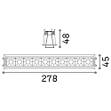 Inbouwdownlight LIKA FI TRIM D27 10-vlams, on/off, met Randstroken, UGR < 16 IP20, wit mat 