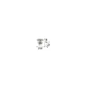 Ideal Lux Wall luminaire DUBAI, 2 flames, E14, metal / refined chrystal, chrome