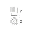 Inbouwarmatuur DYNAMIC IP54, zwart