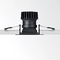 Ideal Lux Spring clip mountiung frame for LED recessed spot DYNAMIC, square, 10 x 10cm, black