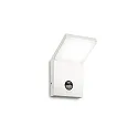 Outdoor LED wall luminaire STYLE SENSOR, IP54, with PIR sensor, 9.5W 4000K 680lm, white