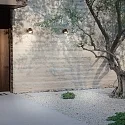 Ideal Lux Outdoor Wall spot GAS AP1, IP43, GU10, aluminium / hardened glass, coffee brown