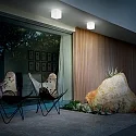 Ideal Lux Outdoor wall / ceiling luminaire LUNA SMALL, IP44, incl. G9 3.2W 3000K