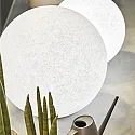 Ideal Lux Kogellampje DORIS E27 IP44, grijs, gemêleerd