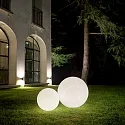 Ideal Lux Kogellampje DORIS E27 IP44, grijs, gemêleerd