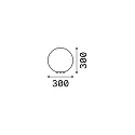 Ideal Lux Kogellampje DORIS E27 IP44, grijs, gemêleerd