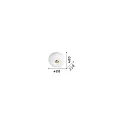 Ideal Lux Plafondarmatuur ARIZONA 3-vlams GX53 IP20, wit, Messing gesatineerd