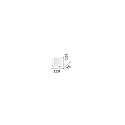 Ideal Lux Wandarmatuur FLASH GESSO SMALL overschilderbaar G9 IP20, wit, overschilderbaar