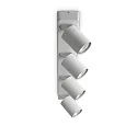 Wand- en plafondarmatuur RUDY 4-vlams, draaibaar, roteerbaar GU10 IP20, wit, gepoedercoat