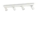 Ideal Lux Wand- en plafondarmatuur RUDY 4-vlams, draaibaar, roteerbaar GU10 IP20, wit, gepoedercoat
