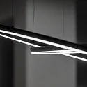 Ideal Lux LED pendant luminaire ORACLE SLIM, Ø 90cm, 48W 3000K 3000lm, black